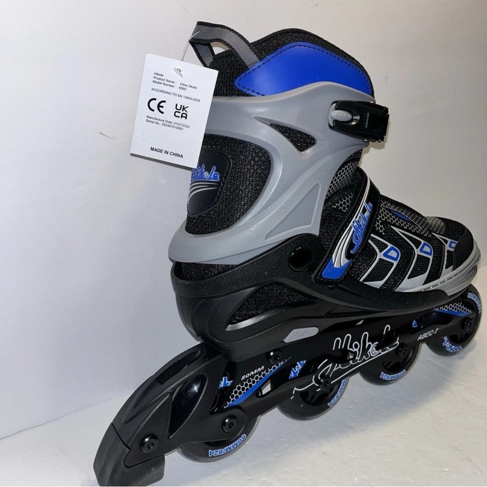 Blue and Black Inline Skates